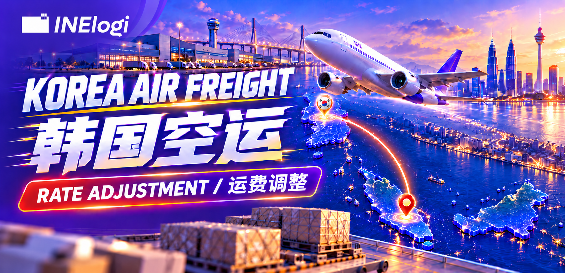 INElogi 2026 Korea-to-Malaysia Air Freight Rate Adjustment
